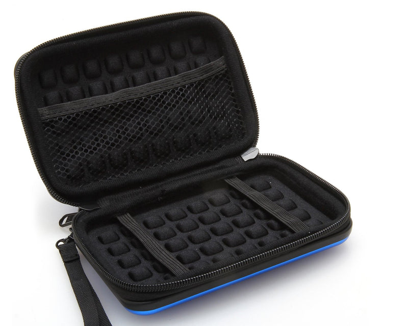 KAYOND Anti-Shock Silver Aluminium Carry Travel Protective Storage Case Bag for 2.5" Inch Portable External Hard Drive HDD USB 2.0/3.0 (Blue) Blue