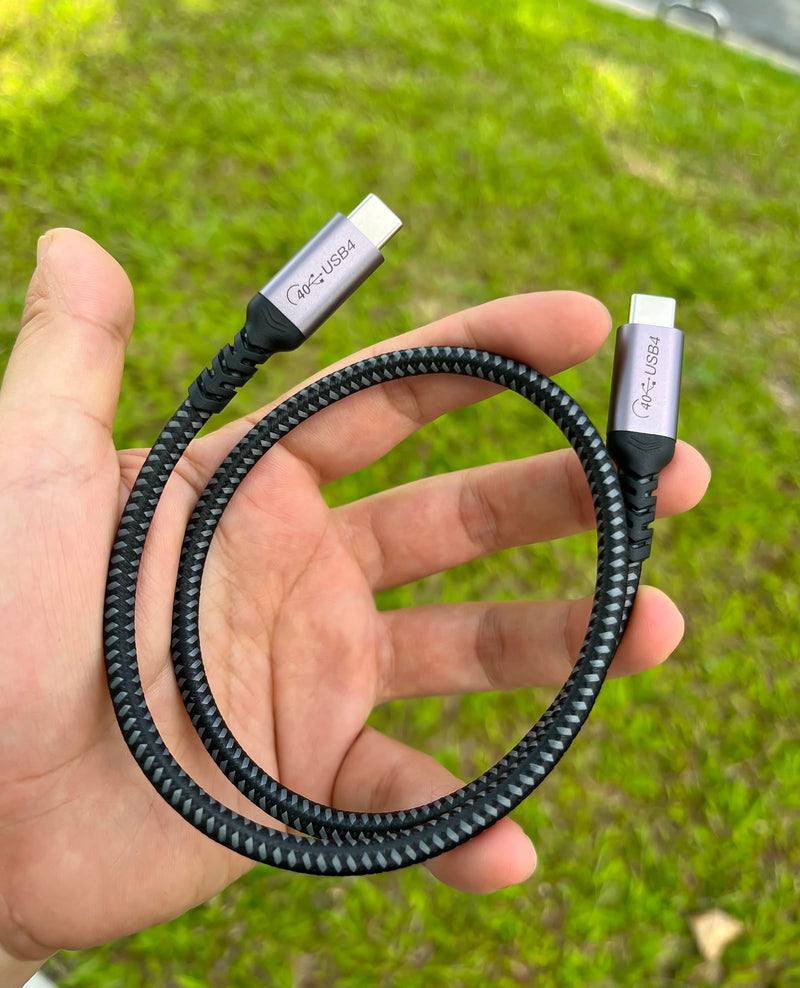 1.5FT USB 4 Cable 2 Packs 40Gbps USB 4 Cable with 240W Fast Charging and 8K Video Display Compatible with Thunderbolt 4, Thunderbolt 3, MacBook, iPhone 16/16 Plus/16 Pro Max 1.5ft, 1.5ft 240W / 40Gbps / 8k
