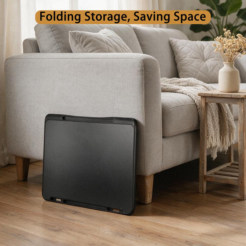 ‌CELNAVOS Lap Desk - 23.6" Large Portable Laptop Stand with Metal Legs, Built-in Storage Drawer & Non-Slip Lip - for Home Office, Gaming, Writing, Meals, Fits Adults and Kids
