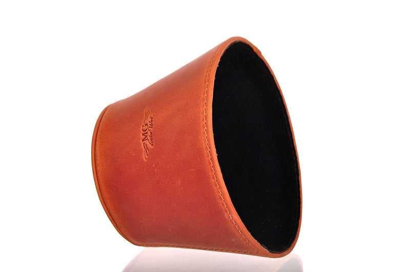 Trumpet magnetic mute, lightweight leather mute for jazz and classical trumpeters MG Leather Work (Trumpet, Brown) Trumpet