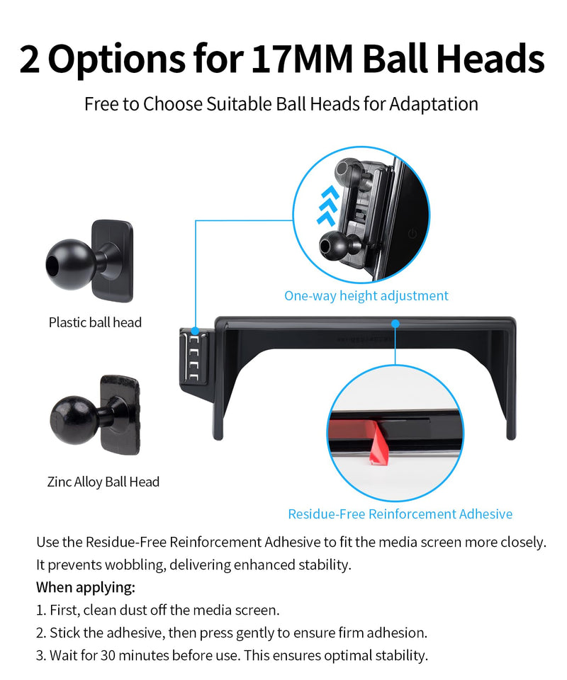 Wireless Charger Car Phone Holder for Toyota RAV4 2019-2025, 7/8" Screen | RAV4/RAV4 Hybrid 2019-2025,Auto Clamp Cell Phone Mount Accessories 15W Qi Fast Charging Stand Compatible with iPhone Android