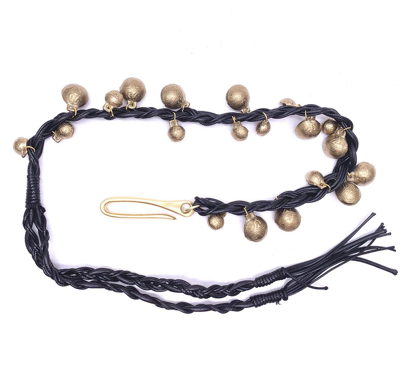 Cymbal Bells Jingle Tambourine Jingle Effect for Hi-hat Crashes Rides and Stacks Brass Bells Vintage Bells and Durable Braided Rope