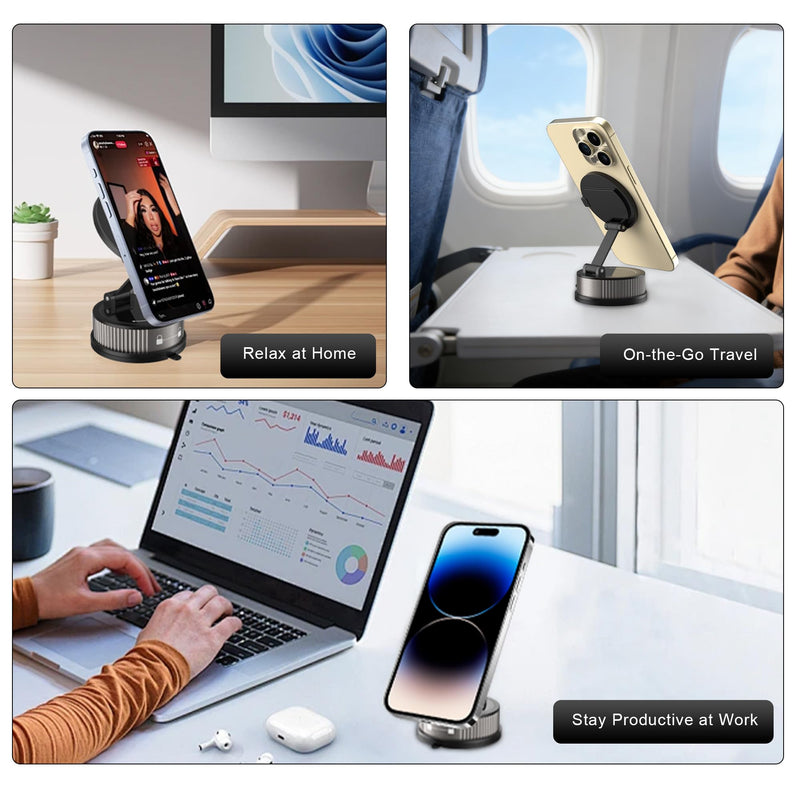 2-in-1Car Phone Mount with Fragrance Diffuser | 360° Adjustable Car Phone holder, Phone Holders for Your Car for iPhone 17-12 Pro Max Air Plus