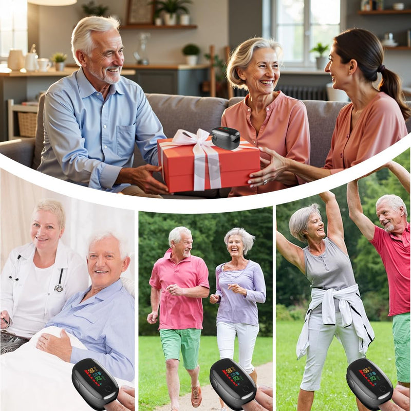 [AUSTRALIA] - Tomedeks Pulse Oximeter Oxygen Saturation Meter Finger Pulse Oximeter, Blood Oxygen Saturation, Blood Oxygen Monitoring for Adults 