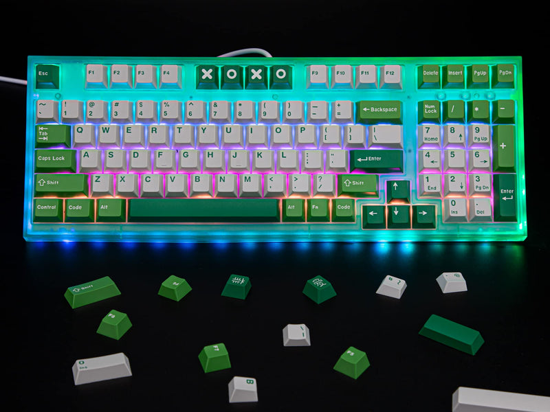 Custom Keycaps Cherry Profile 172 Keys Kit - ABS Double-Shot Keycap for ANSI & ISO Layout Mechanical Keyboards - Compatible with 60%, 65%, 75%, 80%, 100% Keyboards (Typewriter)