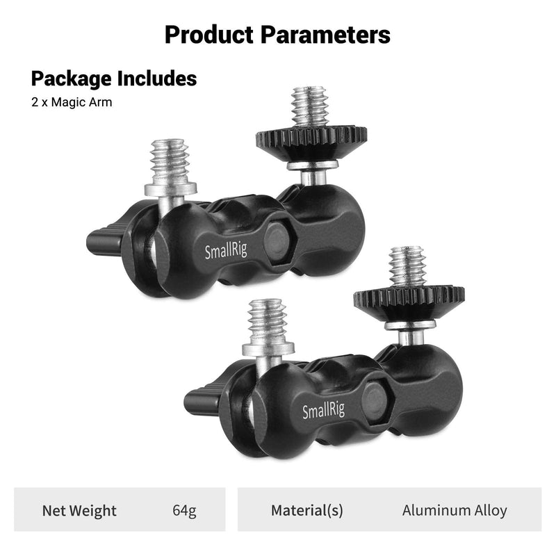 SmallRig Universal Magic Arm with Small Ballhead (2pcs) 2158