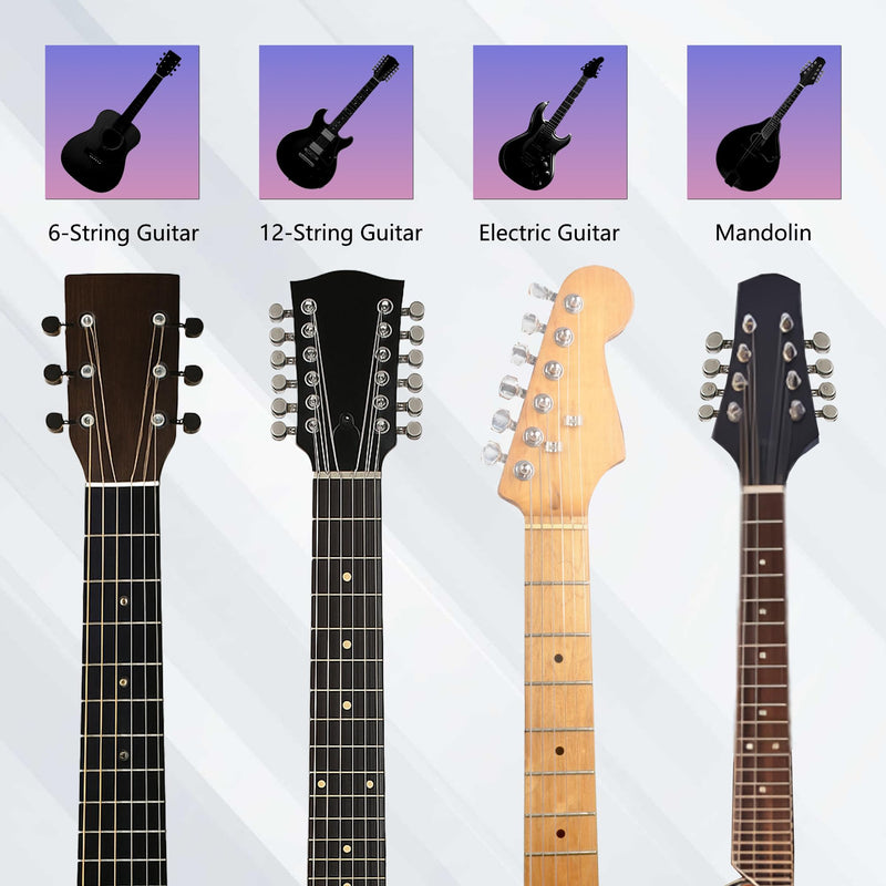 [AUSTRALIA] - AZOR 3 Pack Black Walnut Guitar Wall Mount Set, U-Shaped Wooden Hanger for Acoustic/Electric Guitars, Bass, Banjo, Premium Wall Hook Holder, Gift for Guitarists & Music Enthusiasts 