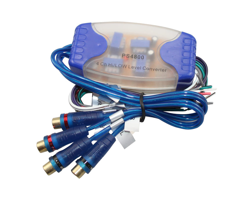[AUSTRALIA] - 4 Channel Line Out Converter Hi to Low Level RCA Output PS4800 Car Audio Parts 