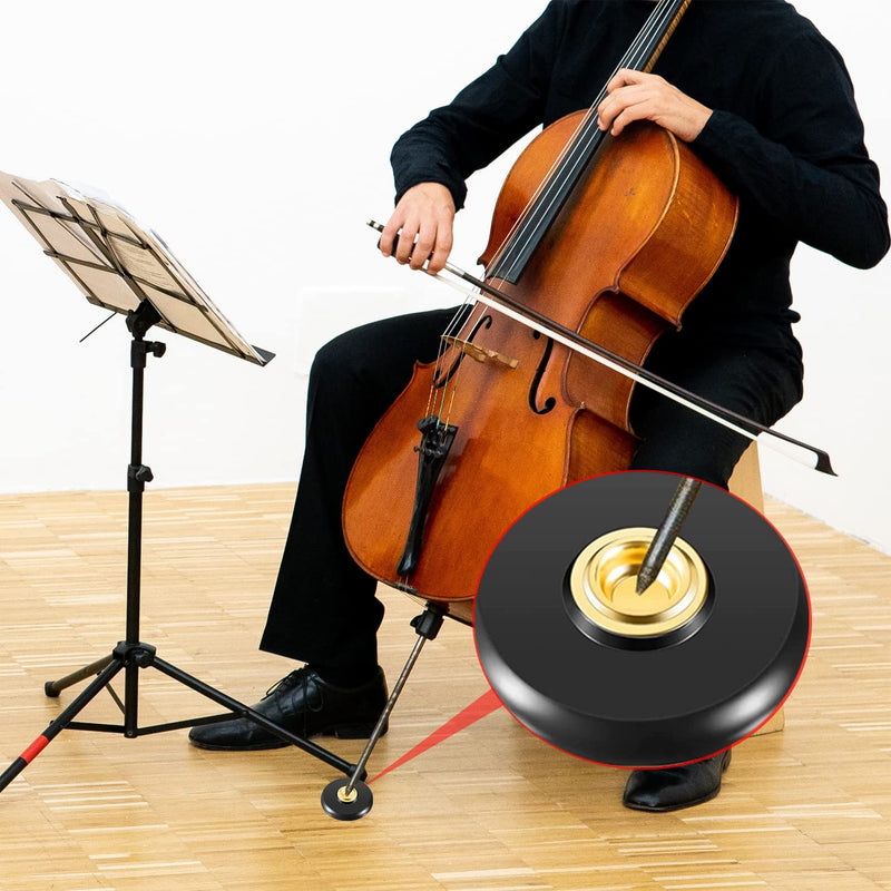 5 Pcs Cello Endpin Anchor Stopper Include Cello Adjustable Strap Rest Cello Endpin Non Slip Stand Holder 3 Pcs Rubber Tip Floor Protector for Cello Bass Performance Accessories