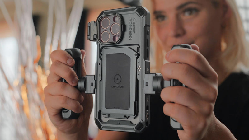 Tilta Khronos Adjustable Handle Compatible with iPhone 15 Pro/Pro Max (Space Gray) Space Gray