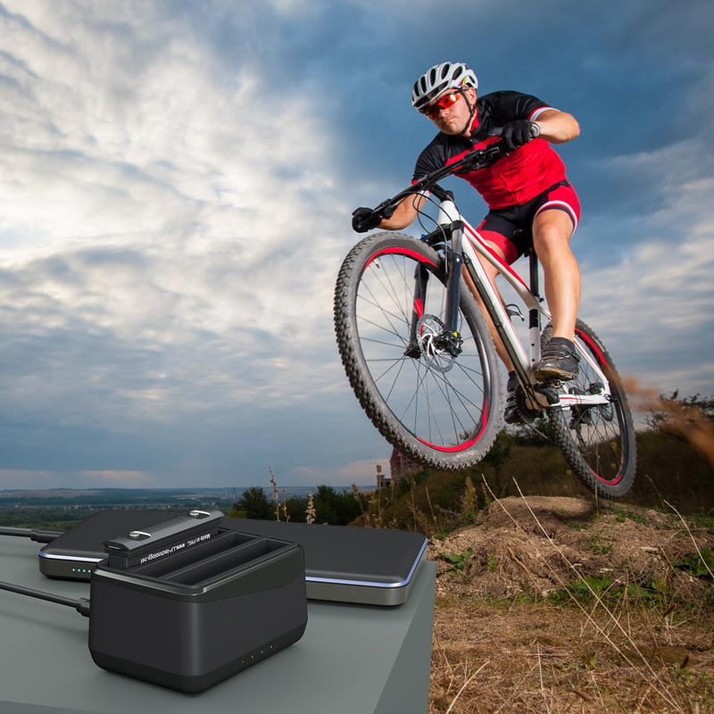 LP Insta 360 X4 Battery Charger Compatible with Insta360 X4 Battery Charger with USB Type-C Cable, 3-Slot Battery Charging Station with SD Card Storage Slot