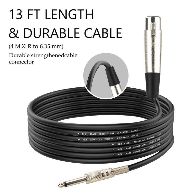 Marengo Dynamic Vocal Microphone for Karaoke Speaker,Wired Handheld Mic with On and Off Switch and 13ft Detachable Cable MWH58