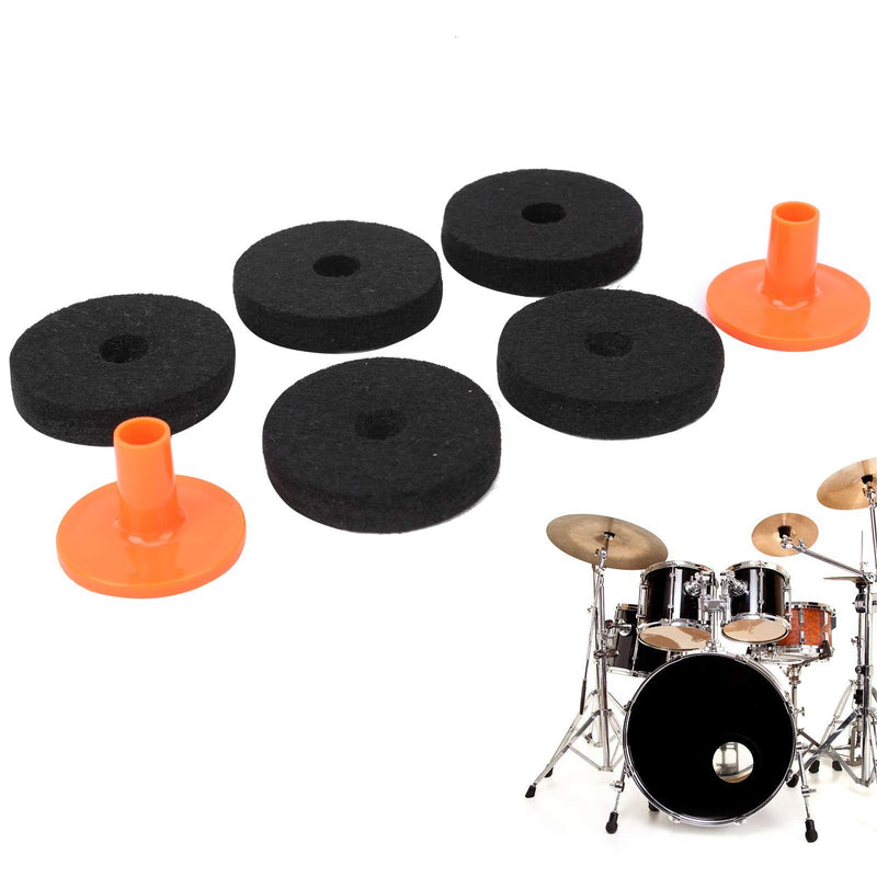 Cymbal Felt Pad, Long Service Life Drum Felt Pad Kit, for Drum Professionals 50mm (WC75)
