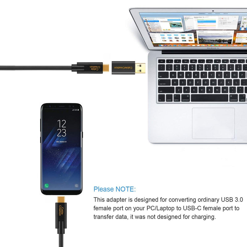 Bundle – 2 Items: USB C Female to USB Male 5Gbps Adapter + 8K HDMI USB C Hub