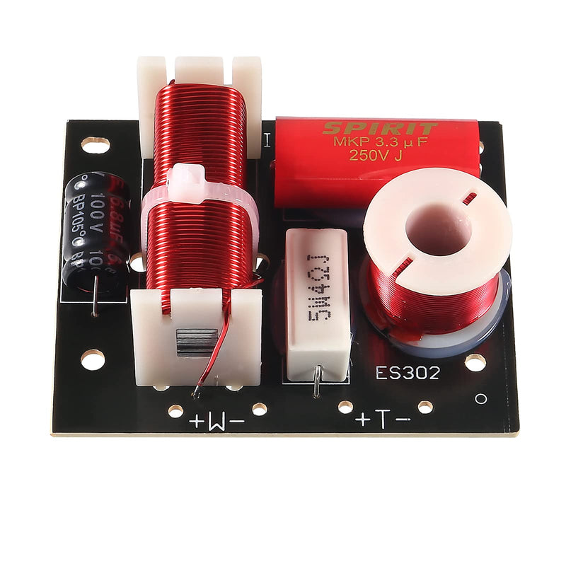 2pcs 400W Speaker Frequency Divider 2 Way Treble/Bass 2 Unit Hi-Fi Audio Speaker Crossover Filter Frequency Distributor DIY Module