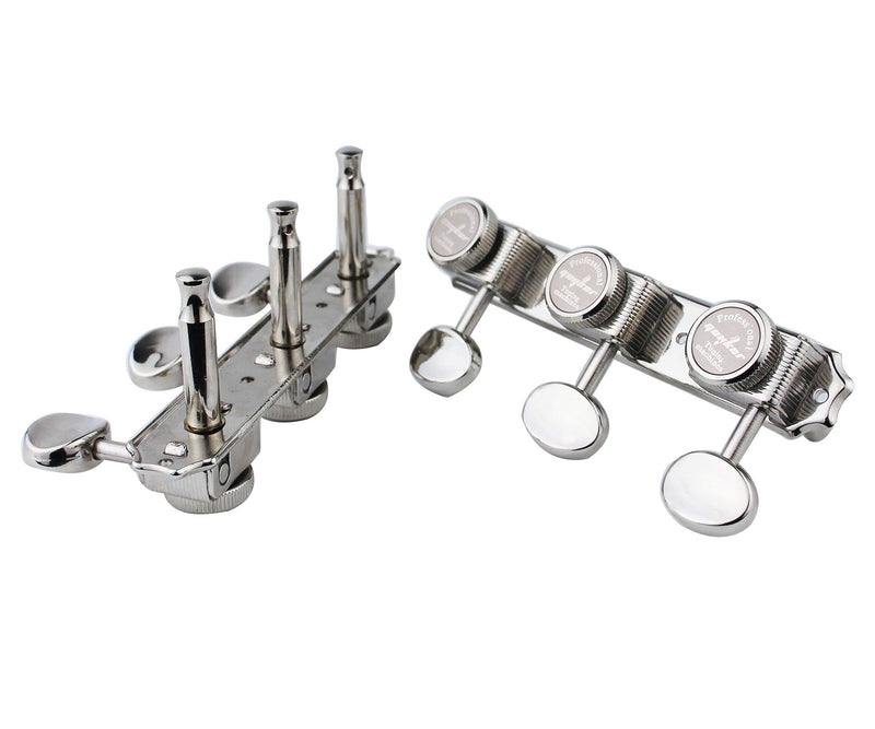 [AUSTRALIA] - Guyker Guitar Locking Tuners on a Plate 3R-3L – Vintage Style Lock String Tuning Key Pegs Machine Heads Replacement, Nickel 