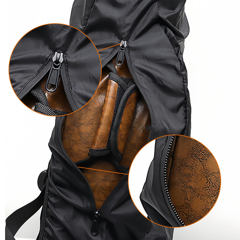 Electric Bass Bag Rain Cover - Waterproof Protection, Lightweight Foldable Design, Black Electric Bass