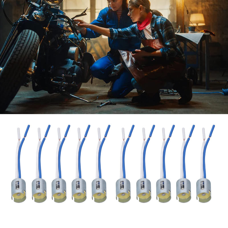 Lamp Holder Lamp Holder, 10 Pieces 1156 Lamp Holder LED Turn Signal Holder with 3.5 Inch Wiring Harness DC 12V Flexible