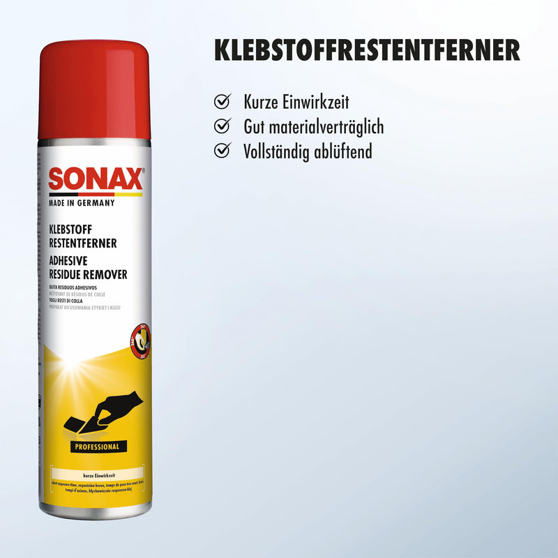 [AUSTRALIA] - SONAX Adhesive residue remover (400 ml) for quick and residue-free removal of adhesive residue and paper adhesive labels, item no. 04774000 400 ml 