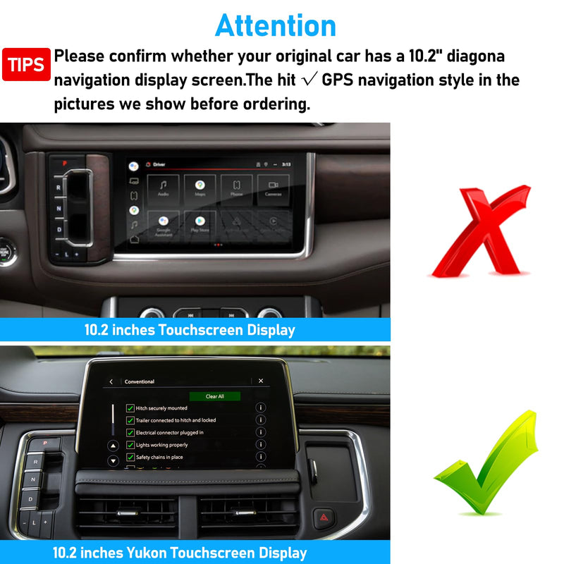 for Chevy Suburban Tahoe/GMC Yukon Magnetic Phone Holder 2021-2024 | Cell Phone Mount Automobile Cradles for 10.2 inch Touch Screen,360° Rotation Yukon Phone Holder Anti-Shake,Black 19-23 Tahoe Phone Mount 10.2in