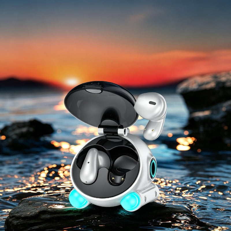 Novelty Wireless Earbuds, Cute Mini Submarine Ear Buds, Bluetooth 5.0 | HD Stereo Sound, 6H Playtime, Lightweight In-Ear Earphones, Compatible with Apple & Android, Designed by HUASEMI