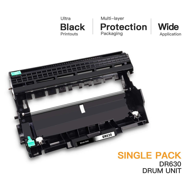 E-Z Ink (TM) Compatible Drum Unit Replacement for Brother DR630 DR 630 Compatible with HL-L2300D HL-L2320D HL-L2340DW HL-L2360DW HL-L2380DW MFC-L2740DW MFC-L2720DW MFC-L2700DW DCP-L2540DW (1 Pack)