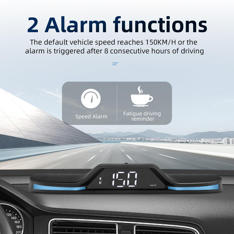 [AUSTRALIA] - GPS Speedometer for Car HUD, 5V Heads Up Display for Car, Digital Speedometer MPH for Car with Car Compass, Time, Fatigue Driving Reminder, Overspeed Alarm for All Vehicle 