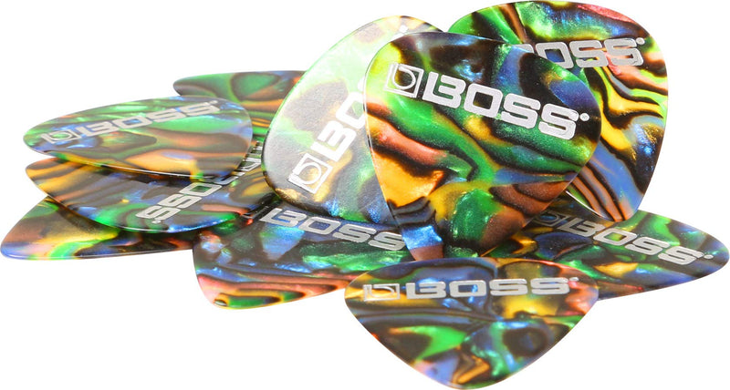BOSS Guitar Picks (BPK-72-AT) Thin 72-pack Abalone