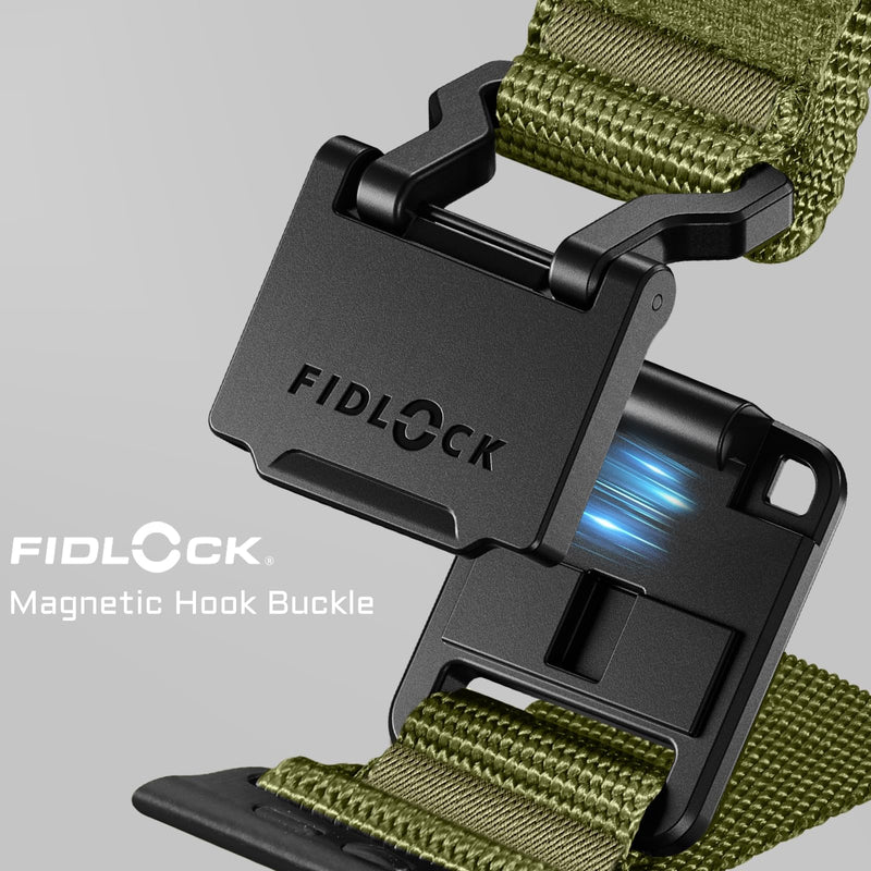 Bandletic Nylon Band and Fidlock Mag Strap Compatible with Apple Watch