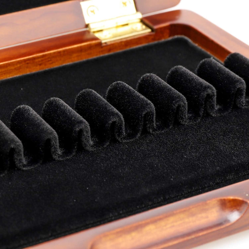 Oboe Reed Case Maroon Wood Oboe Reed Proctector Box for 12PCS Oboe Reeds