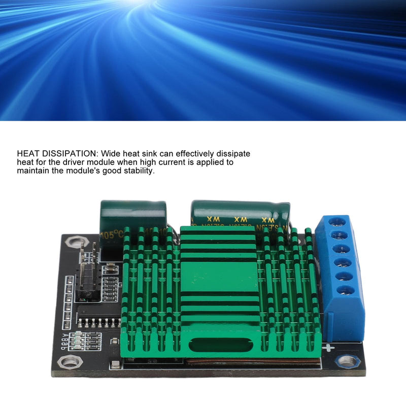 DC Motor Driver, 9V-30V 60A Motor Drive Controller Board Module Double Channel PWM High Performance H Bridge DC Step Module for Industry