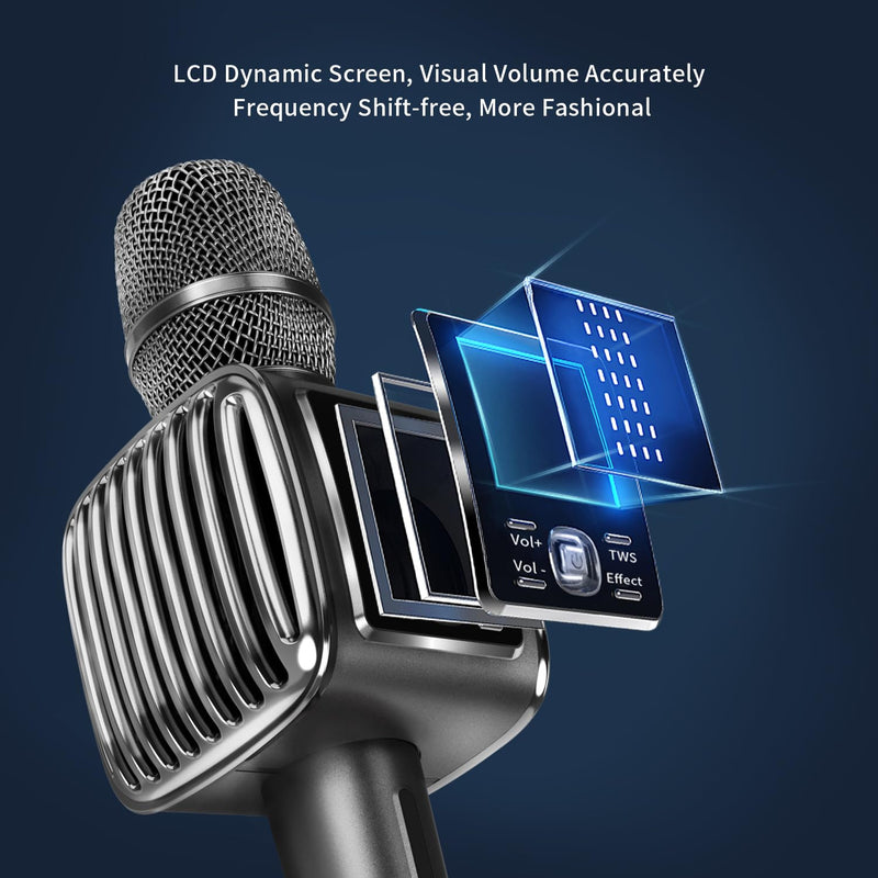 [AUSTRALIA] - TOSING G6 Pro Karaoke Machine for Adults/Kids Singing Microphone,20W Bluetooth Speaker with LCD,Wireless Microphones for Party/Church//Phone/Tablets 
