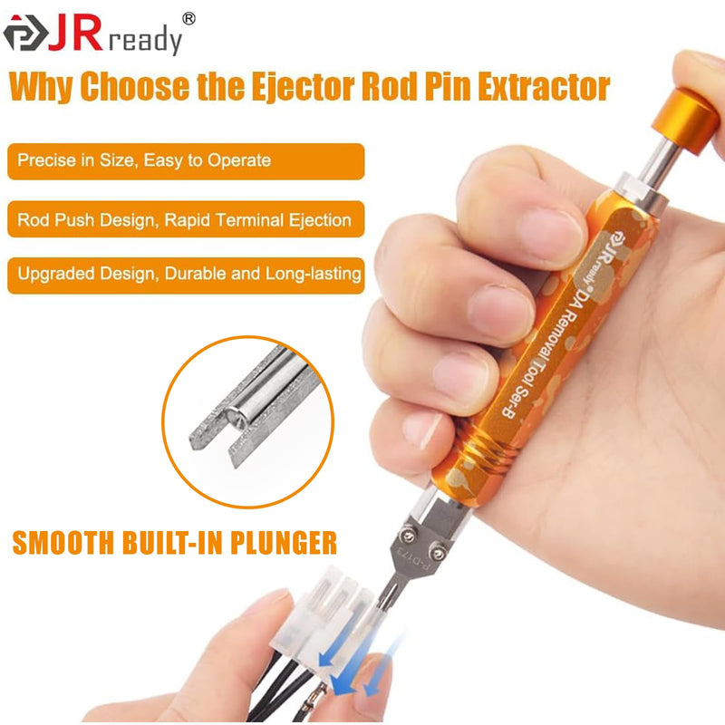 JRready DAP-D173 Mini-Fit Jr Extraction Tool(Equivalent to Molex 11-03-0044) Molex Pin Extractor Terminal Release Tool for Mini-Fit Jr.TM Series Terminals Built-in Plunger ATX Pin Removal Tool Pin Extractor Tool