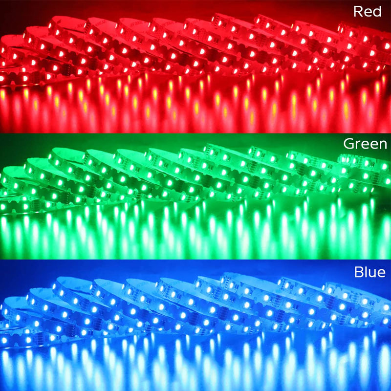 [AUSTRALIA] - 12V 4in1 RGBW LED Strip Lights 360° Bending S Shape RGB+6000K Daylight 16.4ft 240LEDs Dimmable RGBW Color Changing LED Light Strips for DIY Letters Irregular Lighting (RGB+6000K) 