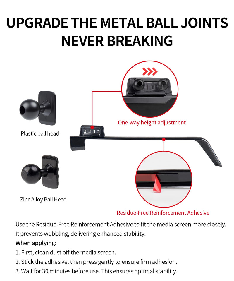 Car Phone Holder for Kia Niro / Niro EV / Hybrid 2023-2026, 8/10.25" Screen | Magsafe Accessories Magnetic Cell Phone Mount Clip Compatible with iPhone, 3D fit Stable Dashboard Navigation Bracket Stand