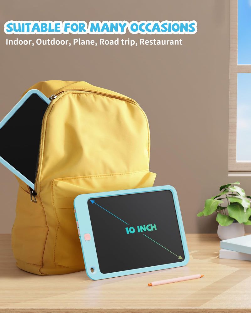 LCD Writing Tablet 10 Inch for Kids（Navy+Lake Blue