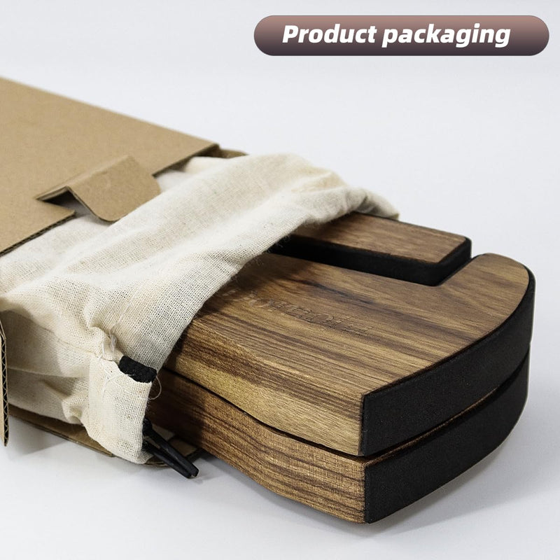 Foldable Wooden Guitar Stand Portable Guitar Holder A-Frame Bracket for Electric Acoustic Classical Guitars Bass(Zebra Wood)