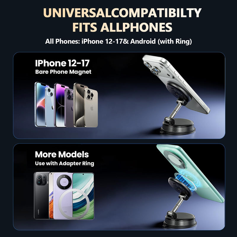360° Adjustable Car Aromatherapy Tablet Magnetic Phone Holder, Compatible with iPhone 17 Pro Max, 16, 15, 14, 13, 12, Air Plus & More. Perfect for Car, Kitchen, Bedroom, Gym & More Scented Version