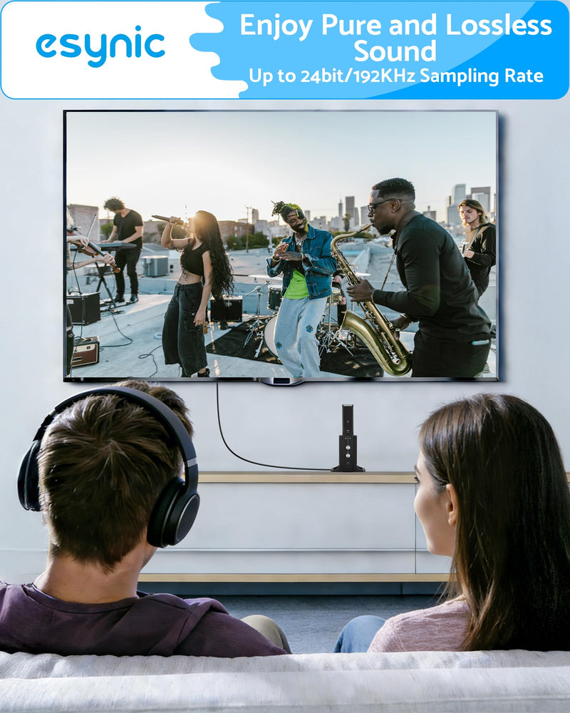 [AUSTRALIA] - eSynic 192KHZ eARC to Optical Converter-Integrated Cable Designed-5 ft Long-USB Powerd eARC/ARC Audio Extractor-Plug& Play-Dolby5.1 & DTS 5.1 Formats-Only from HDTV to Optical Soundbar-No CEC 