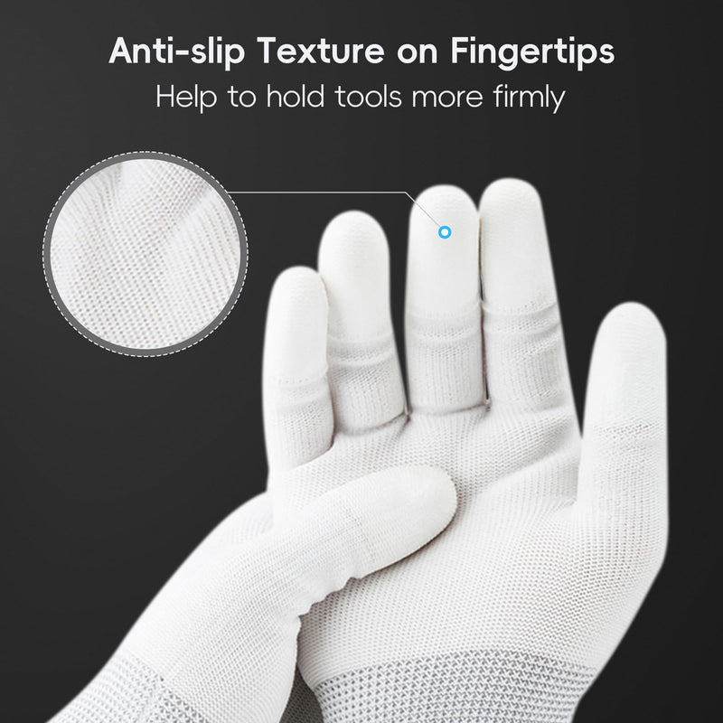 Negative Slide Film Cutter with 2-Pack Polyester Anti-Static Cleaning Gloves for 35mm 120 Format Film Strip