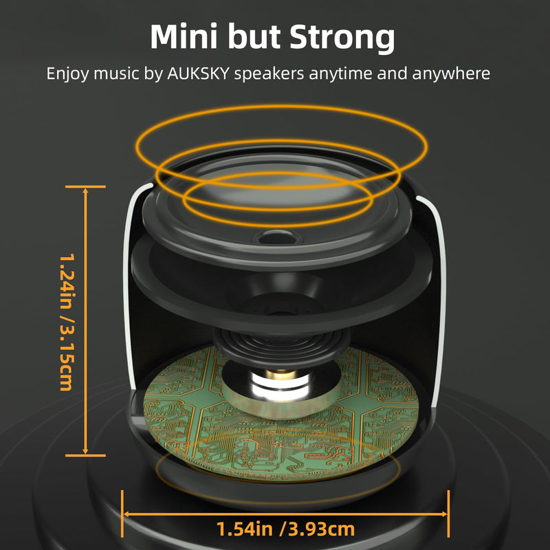 Mini Speaker for Crocs, Croc Bluetooth Speaker, Portable Speaker for Crocs Accessories, Speaker Charm for Crocs Sports Shoes Black