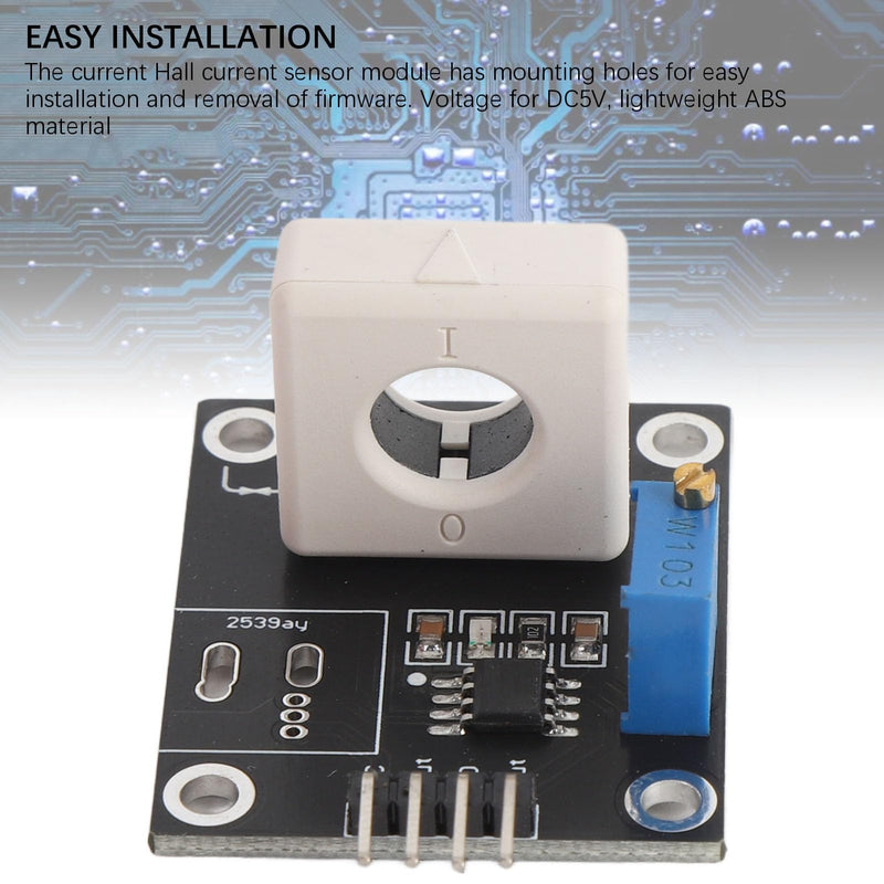 [AUSTRALIA] - Adjustable Hall Effect Current Sensor Module, Short Circuit Overcurrent Protection, DC±100A, Hall Current Sensor Module Detector Board with Signal Output Indicator 