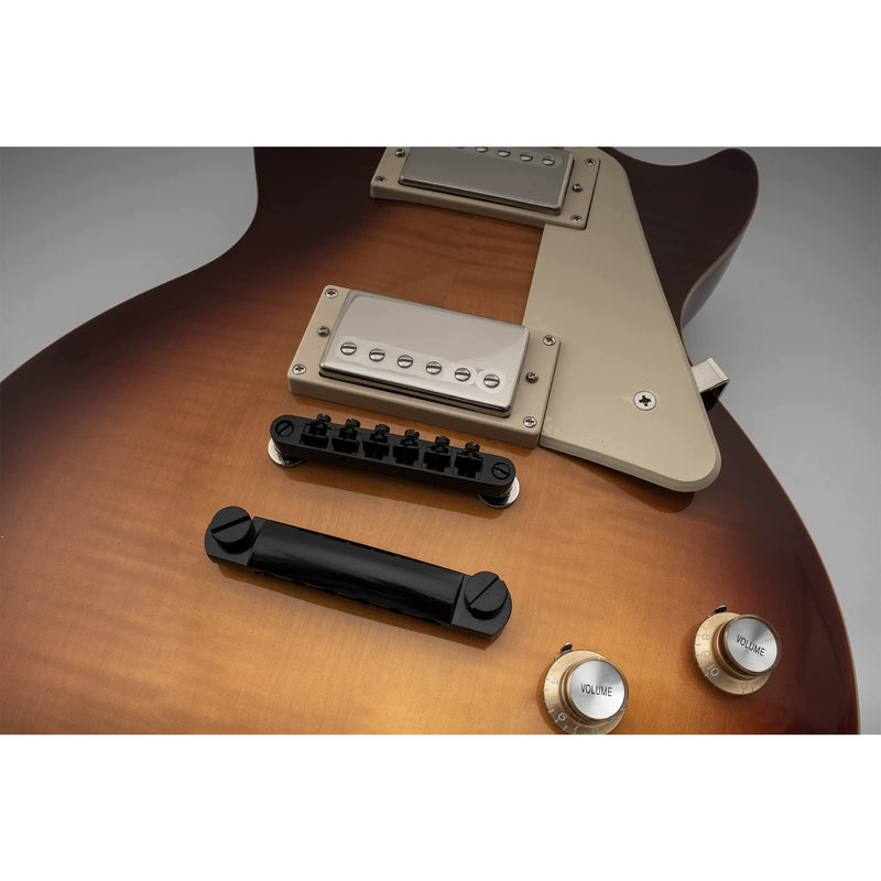 [AUSTRALIA] - Musiclily Guitar Tune-O-Matic Bridge and Stop Bar Tailpiece with Anchors and Studs Set for Epiphone Les Paul LP SG Style 6 String Electric Guitar,Black Black 