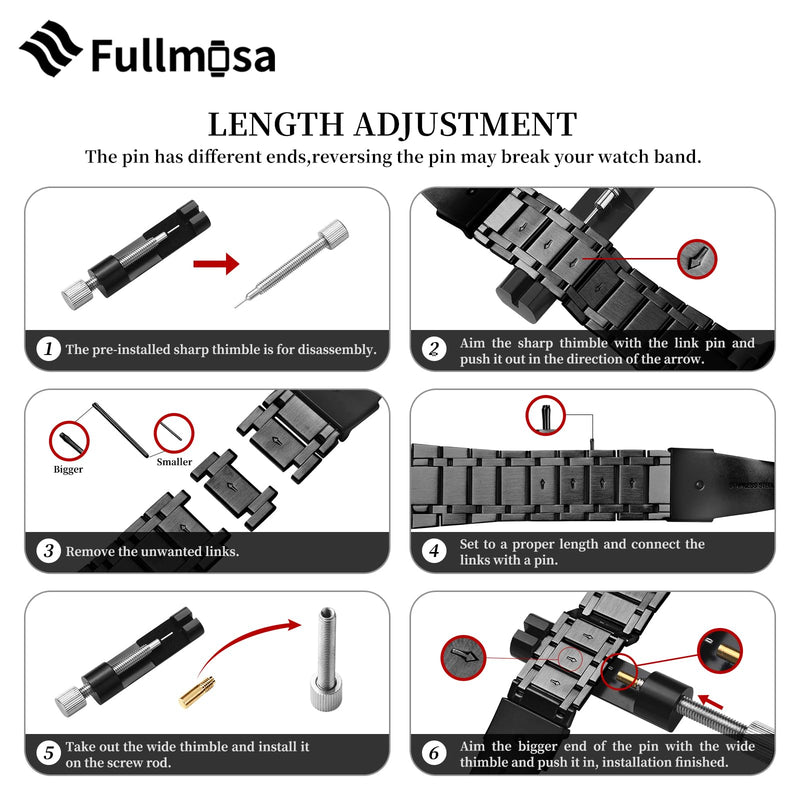 Fullmosa Compatible Stainless Steel Apple Watch Band 41mm/40mm/38mm Blue with Case & Compatible Metal Apple Watch Band with case 41mm/40mm/38mm, Black&Gold