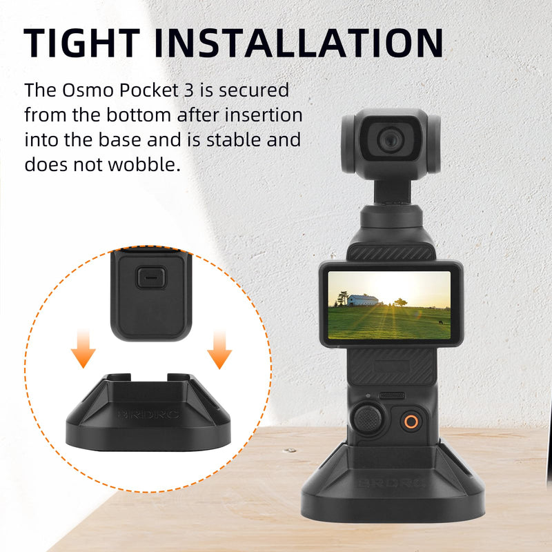 Camera Mount Stand Base Support Base for DJI OSMO Pocket 3 Desktop Stable Bracket Non-Slip Support Adapter Camera Mount Gimbal Camera Accessories Desktop base