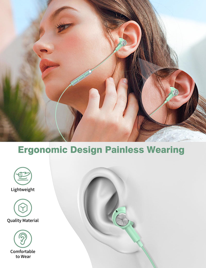 USB C Headphones for Apple iPhone 15 Plus Pro Max iPad,Type C Earphone Microphone Magnetic Wired Earbud for Android Samsung Galaxy S24 S23 S22 S21 FE S20 Note 20 Google Pixel 8 7 8A 7A 6A OnePlus Mint