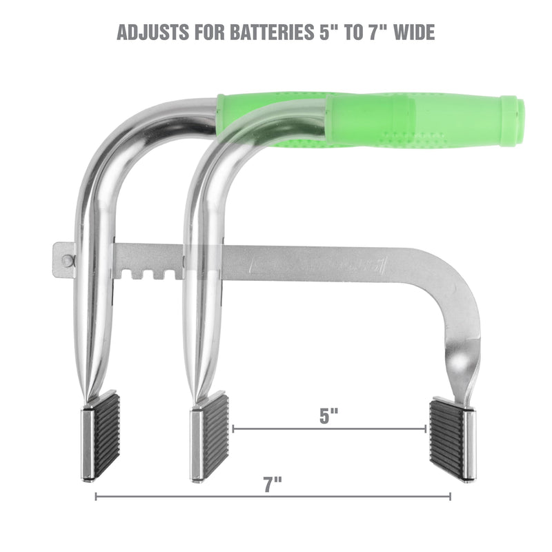 [AUSTRALIA] - OEMTOOLS 25316 Battery Carrier, Grab, Lift, and Carry Top Post or Side Post Batteries, Rubber Pads Securely Grip Batteries, Heavy Duty Batteries Carrier One Size 