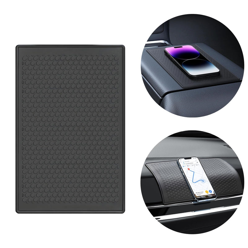 Ninyoon 7.9x5.1 Inch Sticky Pad for Car Dashboard, Sticky Dash Pad Non Slip Phone Pad for Car, Dashboard Mat Car Dash Non Slip Mat Cell Phone Holder, Tailorable Washable and Reusable (3 Pack) 3 Pack