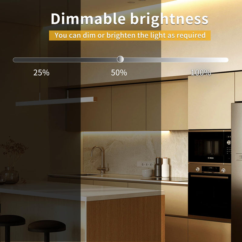 32.8ft COB LED Strip Lights 3000K Warm White Dimmable DC 24V Flexible LED Tape Light for Bedroom, with Remote and app Control LED Light Strip,for DIY Home Decoration 32.8FT