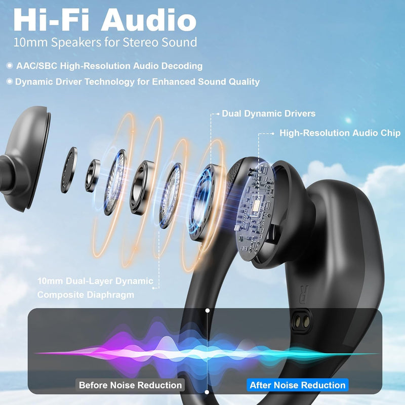Wireless Earbuds for AI Language Translation Real-Time, Bluetooth Headphones 3-in-1 Translator Ear Buds with 144 Languages & Accents, in Ear Bluetooth 5.4 Earbud for Travel Learning - Black